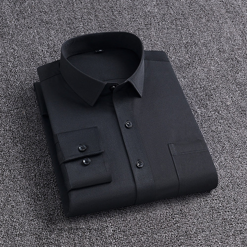 Camisa De Negocios Elástica Sin Arrugas De Manga Larga Para