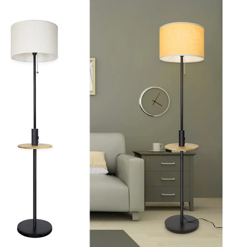 1% One Percent Lampara Pie Moderna Mesa Sala Estar Led Usb 9