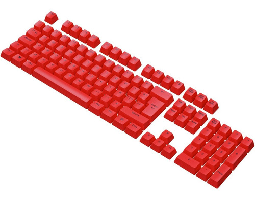 Kit 105 Keycaps Teclas Pbt Rojo Vsg Stardust Cherry Full
