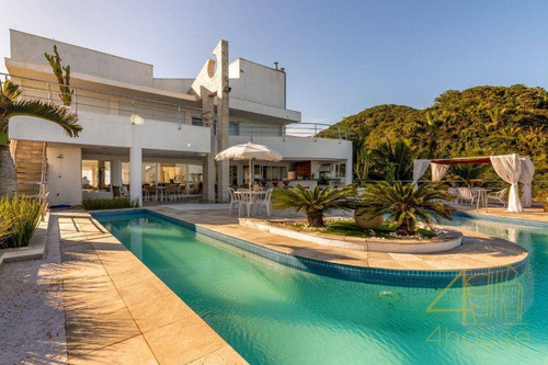 Imagem 2 de 30 de Mansão À Venda No Guarujá, Vista Para O Mar. 1411 M², Mobiliada E Decorada, Alto Padrão, 10 Suítes E Lazer Completo. Balneário Praia Do Pernambuco - Ca0599