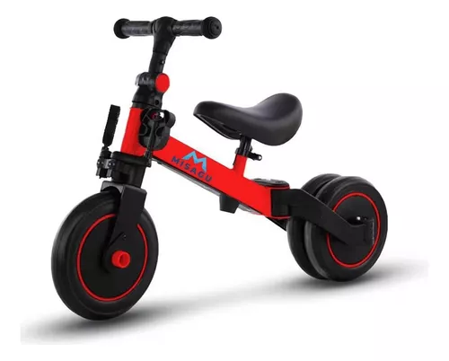 Bicicleta Infantil 3 en 1 Roja