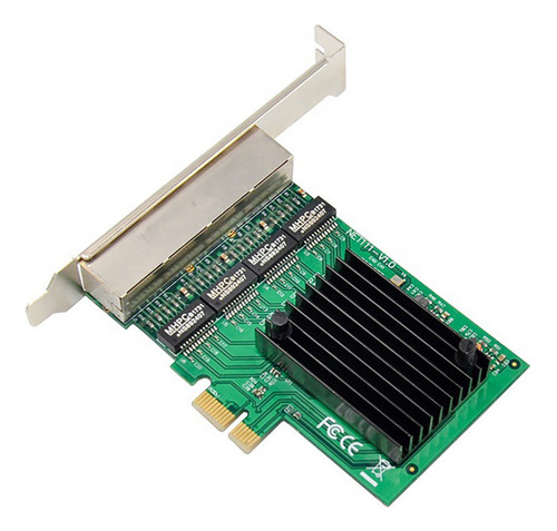Tarjeta De Red Pcie Pci-e X1 Servidor Gigabit Ethernet De 4