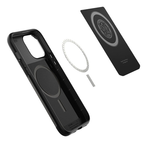 Imagem 3 de 5 de Capa Spigen Mag Armor Black Para iPhone 13 Pro Max (6.7'')