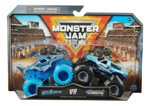 Monster Jam Juguete Autos Metálicos Megalodon Vs Hooked