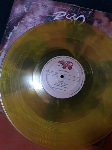 Lp De Colores Amarillo Rso Disco Irene Cara Vinilo (Usado)