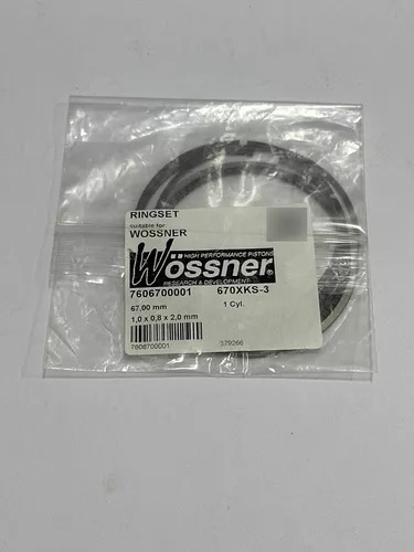 Jogo Anéis Do Pistão Wossner Crf230 67mm