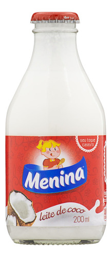 Leite de Coco Menina Vidro 200ml