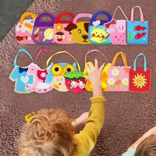 Bolsa De 14 Piezas, Bolsa Infantil No Tejida Hecha A Mano, S