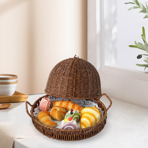 Bandeja Para Servir Tejido, Cesta De Almacenamiento, Cesta