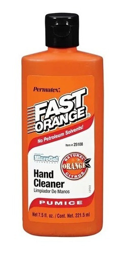 Limpiador De Manos Permatex Fast Orange