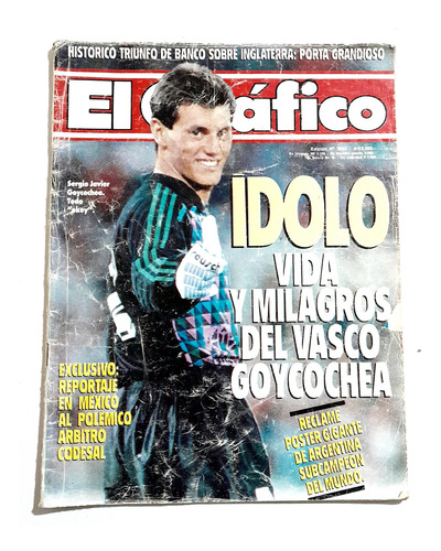 Revista El Grafico. Mundial 86/90. Maradona. Lote 7 Revistas (Usado)