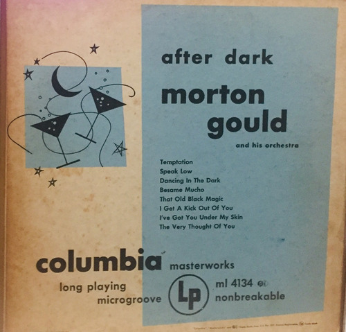 Lp Morton Gould - After Dark - Columbia 1950 Made In Estados