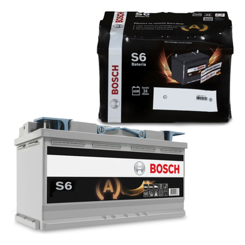 Bateria Bosch Automotiva 70 Ah 12v Selada Agm S6x A70d Direito