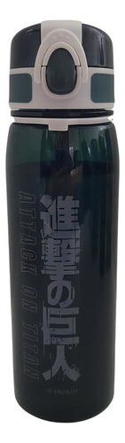 Garrafa Clic Scout Attack On Titans 500 Ml Plástico Anime Cor Verde-escuro