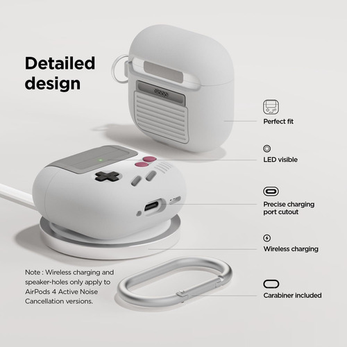 2pcs Para AirPods 4 3d Funda Protectora Silicona Case