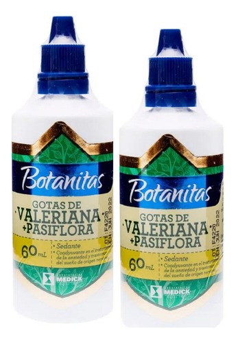 2 Valeriana Pasiflora Gota 60ml - mL a $266