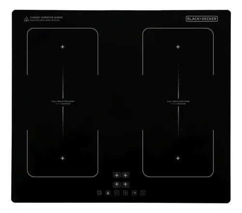 Cooktop de Indução BLACK+DECKER 7200W 4 Bocas e Trava de Segurança BXICHCP4FZT