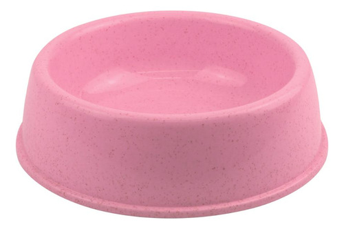 Comedouro Pet Resistente Para Ração E Água Cães Gatos 3,5l Cor Rosa