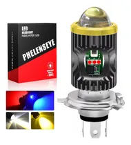 Comprar Faro Lupa Led Moto H4 9003 Hb2 Estrobo 4 Color Luz Alta Baja
