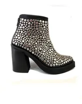 Comprar Botas Mujer Botinetas Fiesta Tachas Cuero Irresistible  Cira