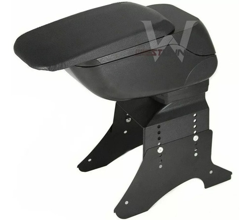 Apoyabrazo Central Universal Rebatible Porta Objetos Negro