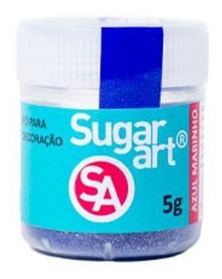 Pó Para Decoração 3g - Azul Marinho Sugar Art