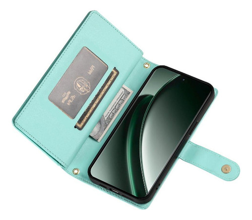 Funda Abatible Para Realme Gt6 5g Con Ranuras Para Tarjetas