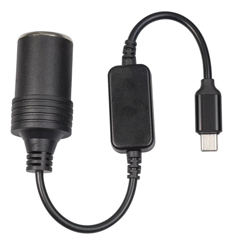 Usb C Para Adaptador De Isqueiro Saída Máxima 12v 1a 0,6m