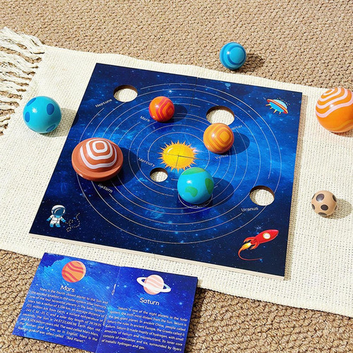 Space Planets Jigsaw Puzzle Science Toy Board Game Early