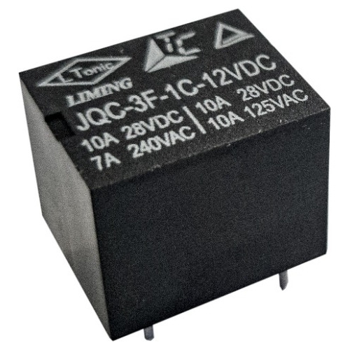 Rele T73 1c Rev 10a 12vdc 5p Jqc-3ff Kit 100 Pçs Qualidade