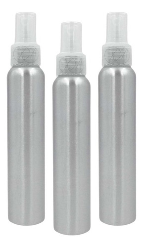 Envase Botella Aluminio 120 Ml Atomizador Perfume X 15 Pzas