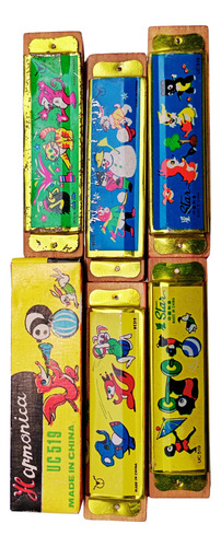 Colección De Armónicas Chinas 5 Piezas Vintage De 1990s (Usado)