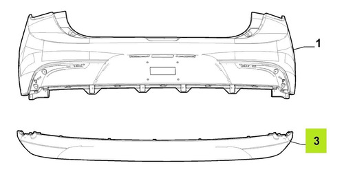 Embellecedor Parachoque Tras Original Fiat Argo Drive Mt 18-