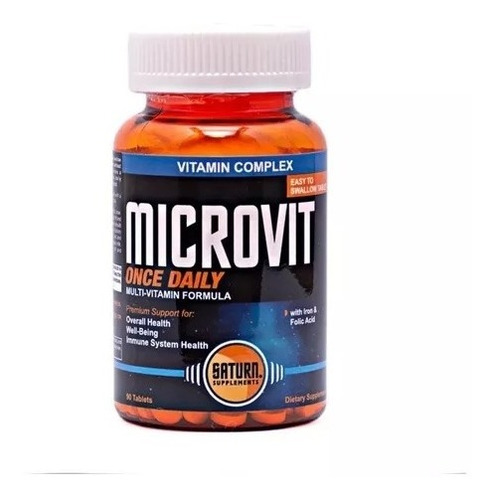 Saturn Microvit Multivitaminico 90 Comprimidos 1 Por Dia
