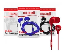 Comprar  Audifonos Maxell Con Microfono 3 Unidades 