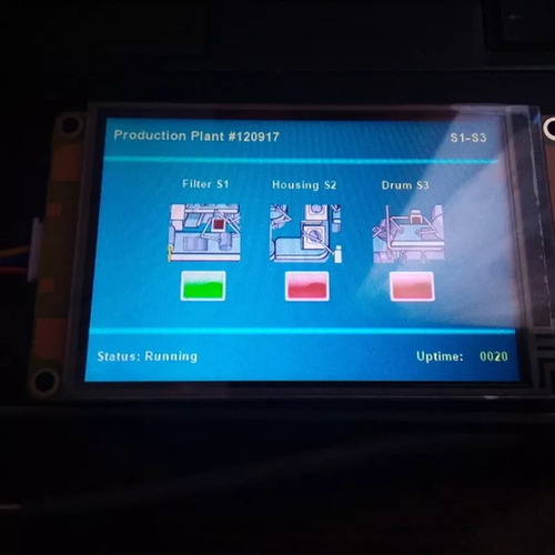 Tela De Toque Hmi Da Série Nx4832f035-nextion