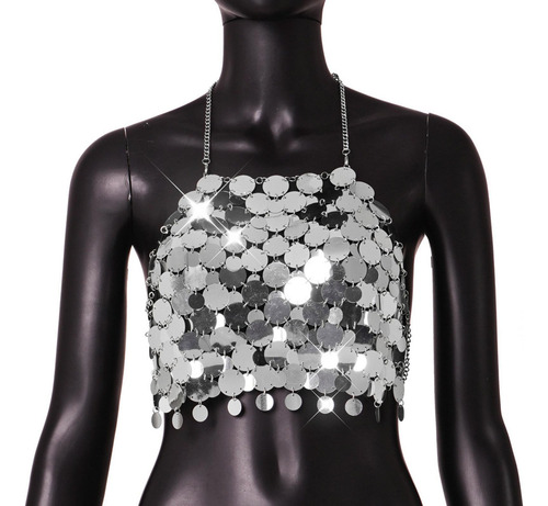 Camisola Cami Top Sutiã Halter Top Espumante Regata