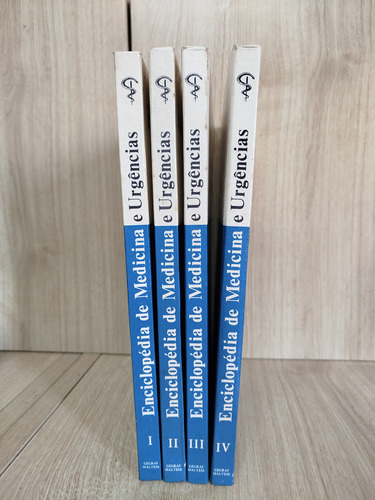 Coleção Enciclopédia De Medicina E Urgências - 4 Volumes - Geograf Maltese (Usado)