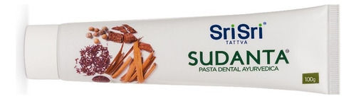 Pasta Dental Sri Sri Sudanta Natural Vegan Libre De Fluor 100g