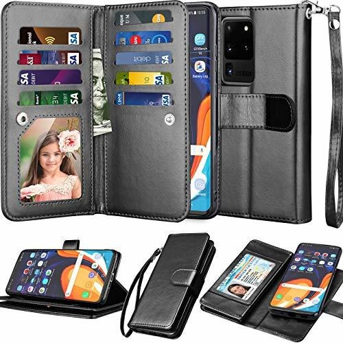 Njjex Galaxy S20 Case, Paragalaxy S20 Wallet Bkjwl