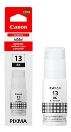 Botella Tinta Canon Negro Gi-13bk, 70 Ml Original/sellado