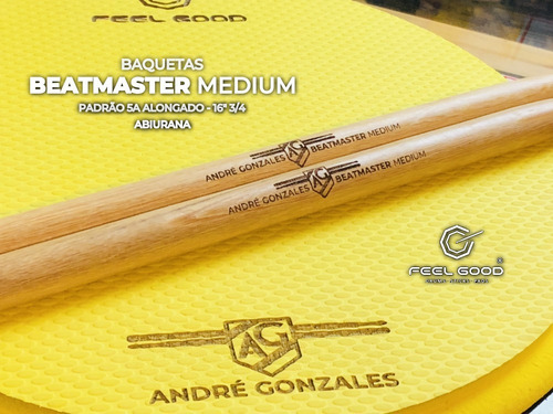 Imagem 1 de 2 de Baquetas Beatmaster Feel Good André Gonzales Medium