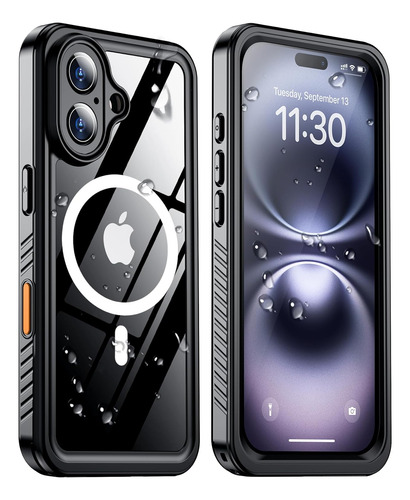 Capa Waterproof A Prova Dágua Para iPhone 16 16 Plus Pro Max