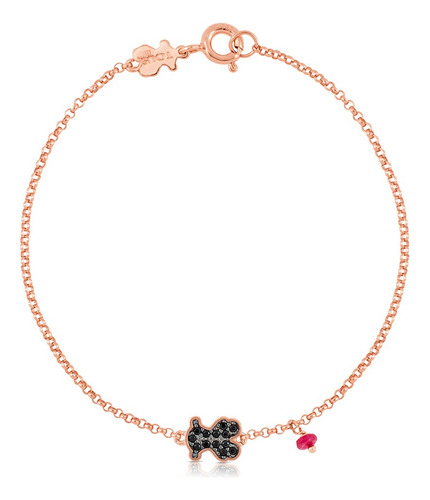 Pulsera Tous Motif De Plata Vermeil Rosa
