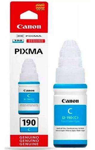 Canon Tinta Gi-190 C Botella De Tinta Cian Con 70ml