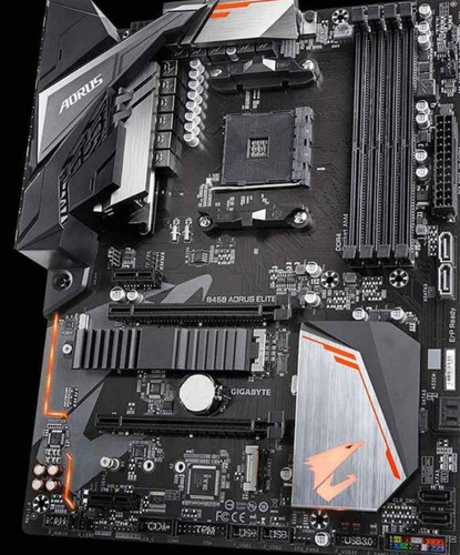 Placa Madre Gigabyte B450 Aorus Elite V2 Am4 Rgb Fusion