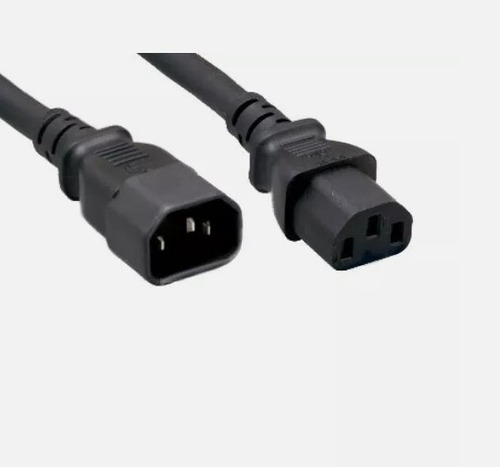 Cable Prolongador Tensión Power Interlock P/ Fuente Pc - 200 Negro