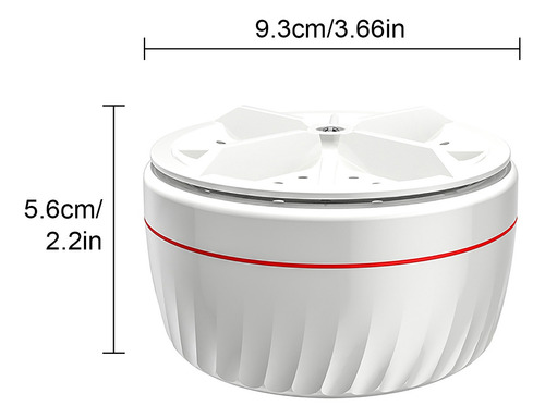Multiusos Mini Lavadora Portátil 35w Blanco