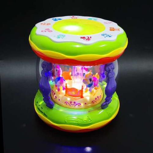 Juguete De Carrusel Para Niños Con Instrumentos Verde