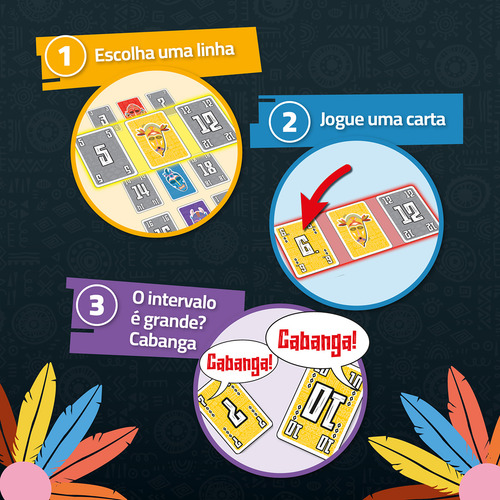 Jogo De Cartas Cabanga Linha Pocket Boardgame Papergames